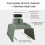Portabicchiere verde in silicone e ferro per bracciolo del divano - 32 cm 6