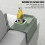 Portabicchiere verde in silicone e ferro per bracciolo del divano - 32 cm 8