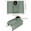 Portabicchiere verde in silicone e ferro per bracciolo del divano - 32 cm 3