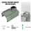 Portabicchiere verde in silicone e ferro per bracciolo del divano - 32 cm 4