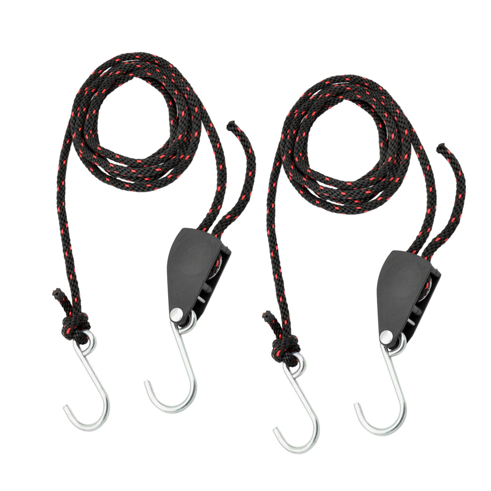 2Pcs Kayak Tie Down Straps Ratchet Pulley Ropes Adjustable Ropes Hanger Working Load Up To 299.8Lbs For Kayak Canoe Boat 4201321539880