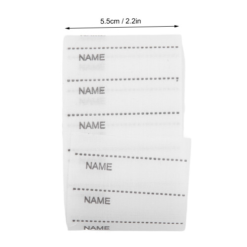 Etichette termoadesive per capi d'abbigliamento da 5,5 cm etichette identificative scrivibili per uniformi scolastiche & bucato 2
