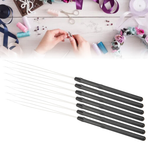 Inseritore ad anello per estensioni di capelli 7 pezzi 9,3/11,3 cm