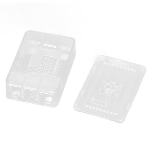 Raspberry Pi 4 Gehäuse aus ABS transparent 95x65x30mm