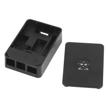 Custodia per Raspberry Pi 4 in ABS dissipazione termica resistente ai graffi rimovibile nera