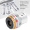 Objetivo de microscopio plateado 4X 4/0.10 20.2mm RMS 7