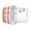 Objetivo de microscopio plateado 4X 4/0.10 20.2mm RMS 15