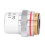 Objetivo de microscopio plateado 4X 4/0.10 20.2mm RMS 8