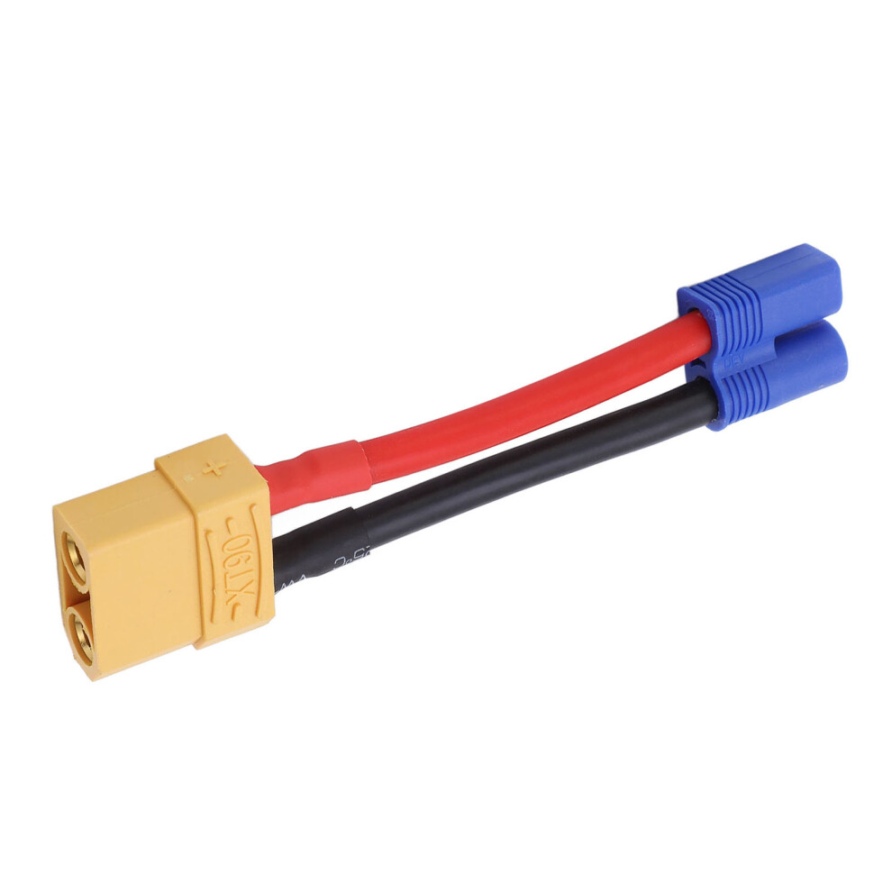 Xt90 Female To Ec3 Male Connector 12Awg Professional Xt90 Connector Reusable Strong Compatibility Ec3 Connecting Line 4351321542912