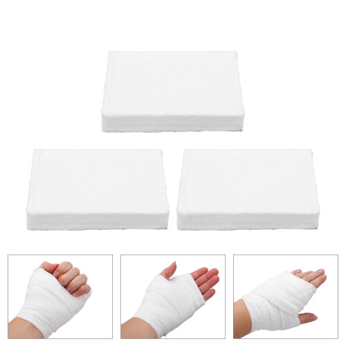 Bloque de gasa de compresión curva 4.5in x 4.1yd Blanco