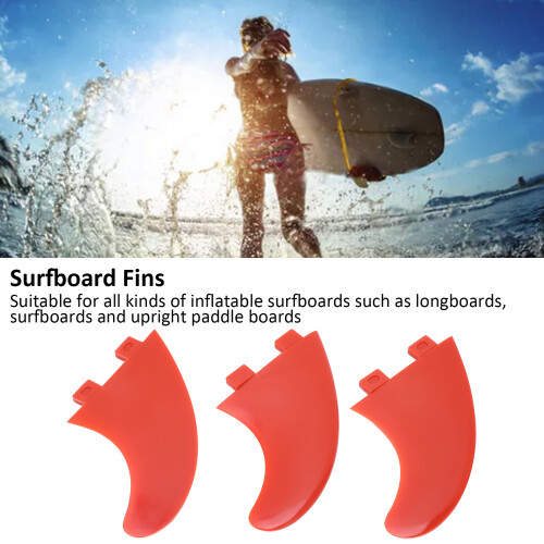 3er Set aus roten Glasfasernebeln für Longboard & Paddleboard 2