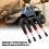 4 Stück 100 mm RC-Stoßdämpfer SCX10 1/10 Schwarz 3