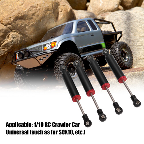4 Stück 100 mm RC-Stoßdämpfer SCX10 1/10 Schwarz 2