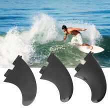 Juego de 3 aletas para tabla de surf de PVC y fibra de vidrio para longboard
