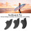 3 Stück/Set Surfboard-Finne PVC Longboard Ocean 7