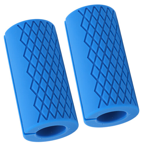 Blu 1 paio di impugnature spesse per bilanciere, lunghezza 10 cm, diametro 4,8 cm