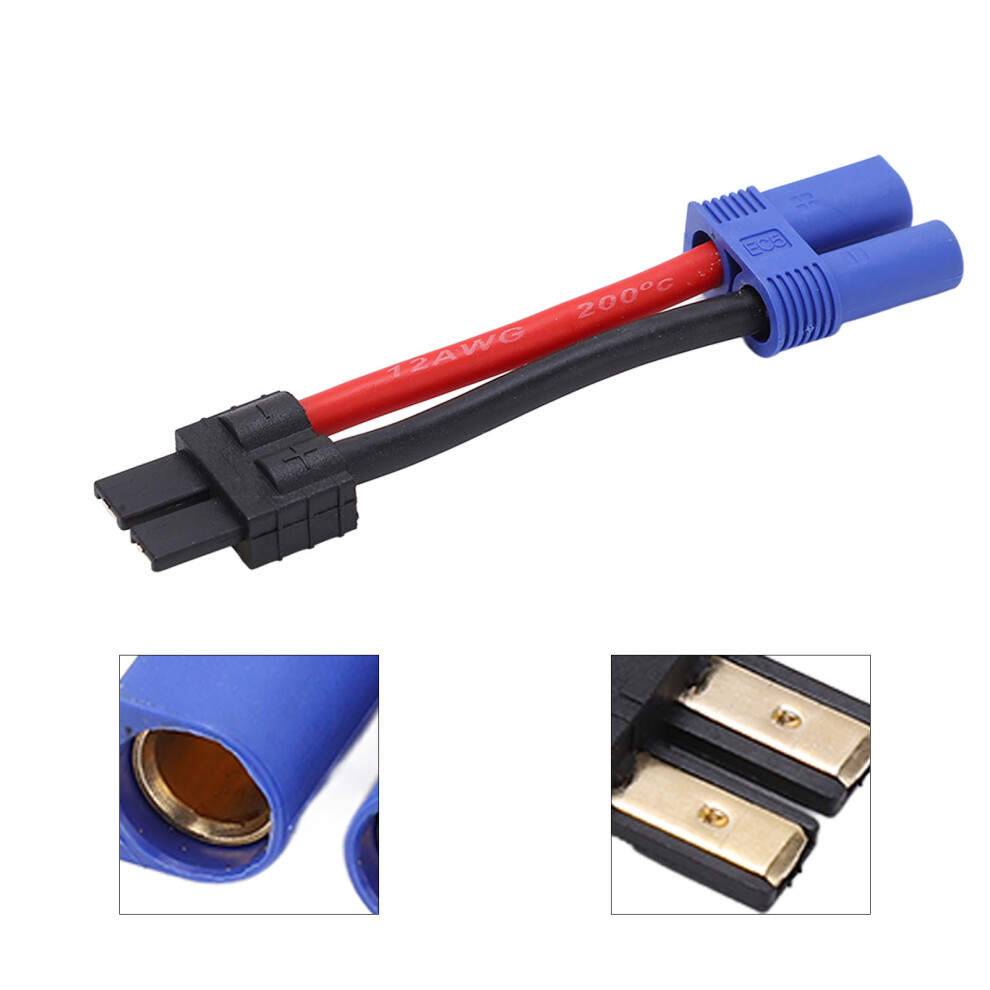 Rc Male To Ec5 Cable Durable Plastic Copper Soft Silicone High Safety Corrosion Resistant Rc Male To Ec5 Female 8771321543423