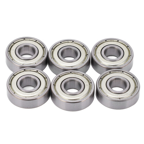608 cuscinetti a rulli 8 pezzi acciaio al carbonio 7x22x9mm 1