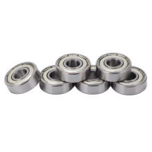 Juego de rodamientos 608 8 piezas 7x22x9 mm Acero al carbono plateado