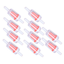 10 piezas de válvula de retención roja de PP de 4 mm, unidireccional, para acuario.