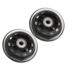 2 piezas de ruedas de skate con cojinete 608 PU acero al carbono