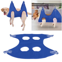 Set de hamaca para peluquería canina azul talla M de 10 piezas