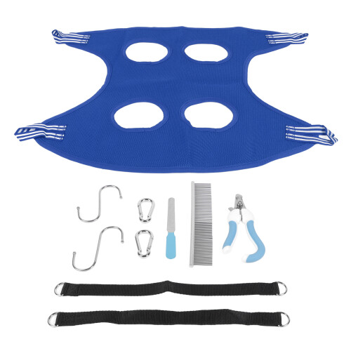 Set di amache per toelettatura del cane 10-Piece Blu M 1