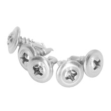 Self Tapping Screw 410 Stainless Steel Quick Round Washer Head Screws for Machinery Industry 4.8x13mm 100Pcs