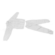 Protection Overall Anti Static Polyester Protective Working Suit White Split Design for Workshop XXL