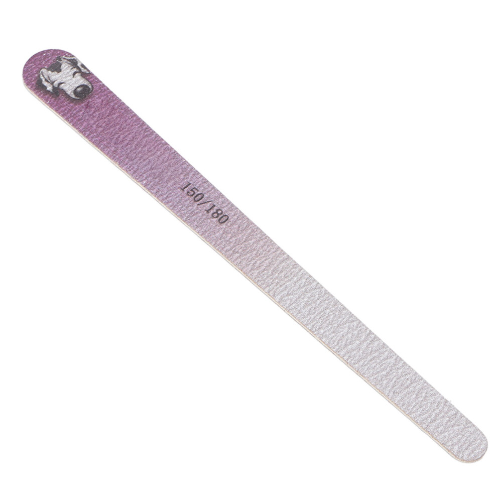 20pcs Nail File Home Salon Professional Double Sided 150/180 Grit Nail Buffering File Manicure Tool Purple