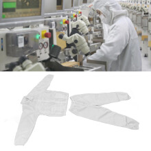 Protection Overall Anti Static Polyester Protective Working Suit White Split Design for Workshop XXXL