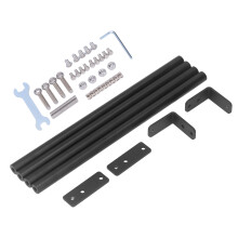 Conjunto de varillas de aluminio S4 de 400 mm plateadas para CR-10S