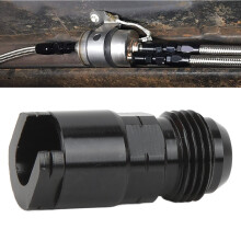 Raccordo push-on nero in lega di alluminio AN8-3/8in
