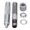 Set da 100 pezzi di kit di attrezzi per occhielli, diametro interno 12 mm e 20 mm, argento 5