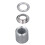 Set da 100 pezzi di kit di attrezzi per occhielli, diametro interno 12 mm e 20 mm, argento 4