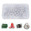 Set da 100 pezzi di kit di attrezzi per occhielli, diametro interno 12 mm e 20 mm, argento 1