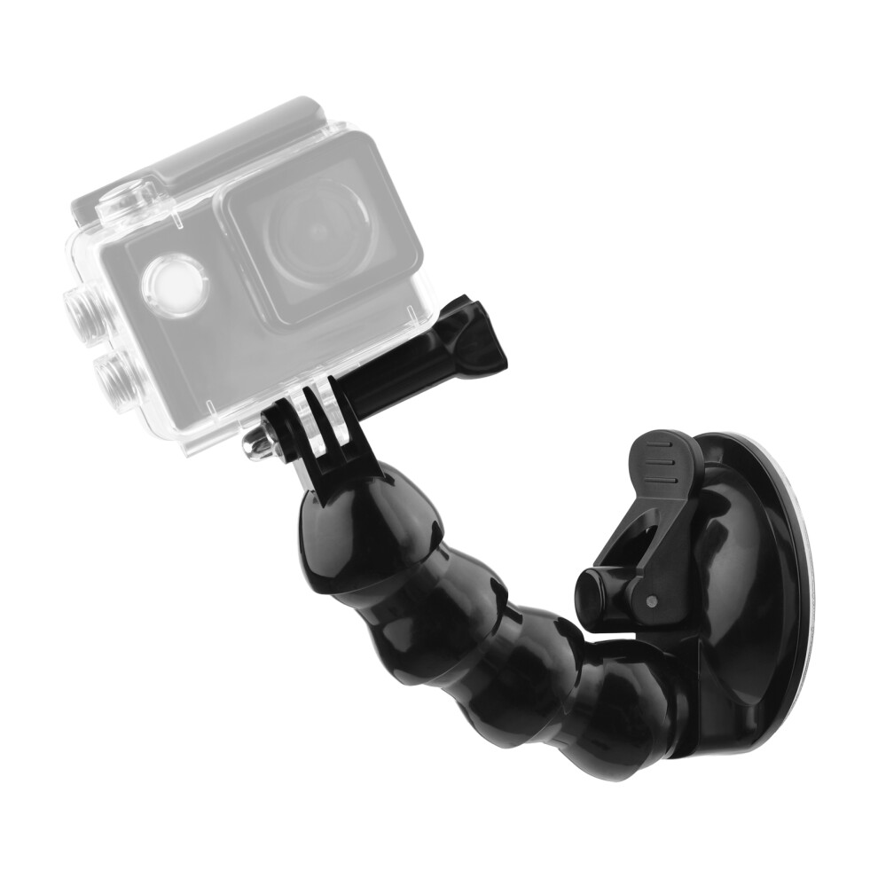 16Cm/6.3In Flexible Suction Cup Mount Windshield Suction Cup Phone Mount 360Rotatable 1/4 Inch Screw Connector With Phone Holder For Smart 5001321548498