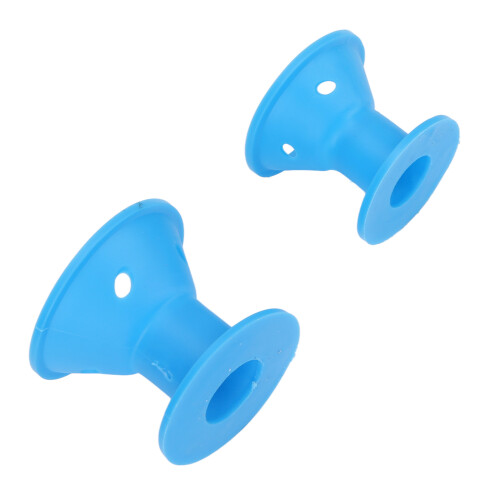 20 pièces de boucleurs champignon bleus, grand format, 4,3 x 4,8 x 4 cm 2