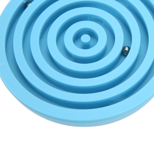 Gioco Labirinto in equilibrio Semicerchio, 3 Perline, Blu 2