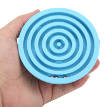 Gioco Labirinto in equilibrio Semicerchio, 3 Perline, Blu