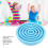 Gioco Labirinto in equilibrio Semicerchio, 3 Perline, Blu 11