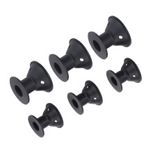 20 pezzi di arricciacapelli a forma di fungo neri L4,3x4,8x4 cm