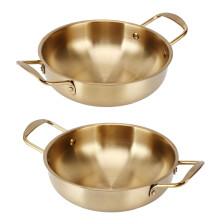 Gold Edelstahl Ramen-Topf 22 cm Nudelkochtopf für Haushalt