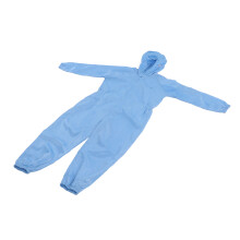 Anti Static Protection Coverall Universal Workshop Cleaning Dustproof Clothes with Hood Blue XL
