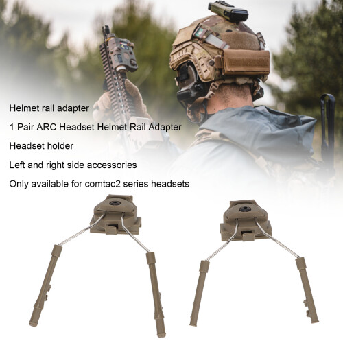 1 paio di adattatori per casco ARC Rail Mud per Comtac 2