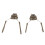 1 paio di adattatori per casco ARC Rail Mud per Comtac 5