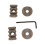 1 paio di adattatori per casco ARC Rail Mud per Comtac 10