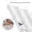 Righello per tubi a strisce, 1 pezzo, acrilico trasparente, 23,3  12,2 cm 3