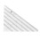 Righello per tubi a strisce, 1 pezzo, acrilico trasparente, 23,3  12,2 cm 14