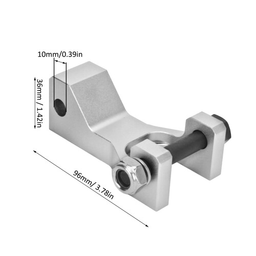 2 pièces kit d'abaissement avant 3,5 pouces argent Raptor 660 2